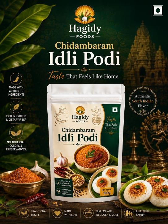 Hagidy Foods Chidambaram Idli Podi